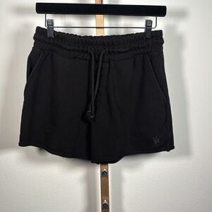 YoungLA Black Womens Effortless Athletic Shorts with Elastic Waistband Medium